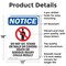 Signmission Do Not Sit Stand, 12 in W x Rectangle, Aluminum OS-2PACK-NS-A-1218-V-11366 - alternate 4